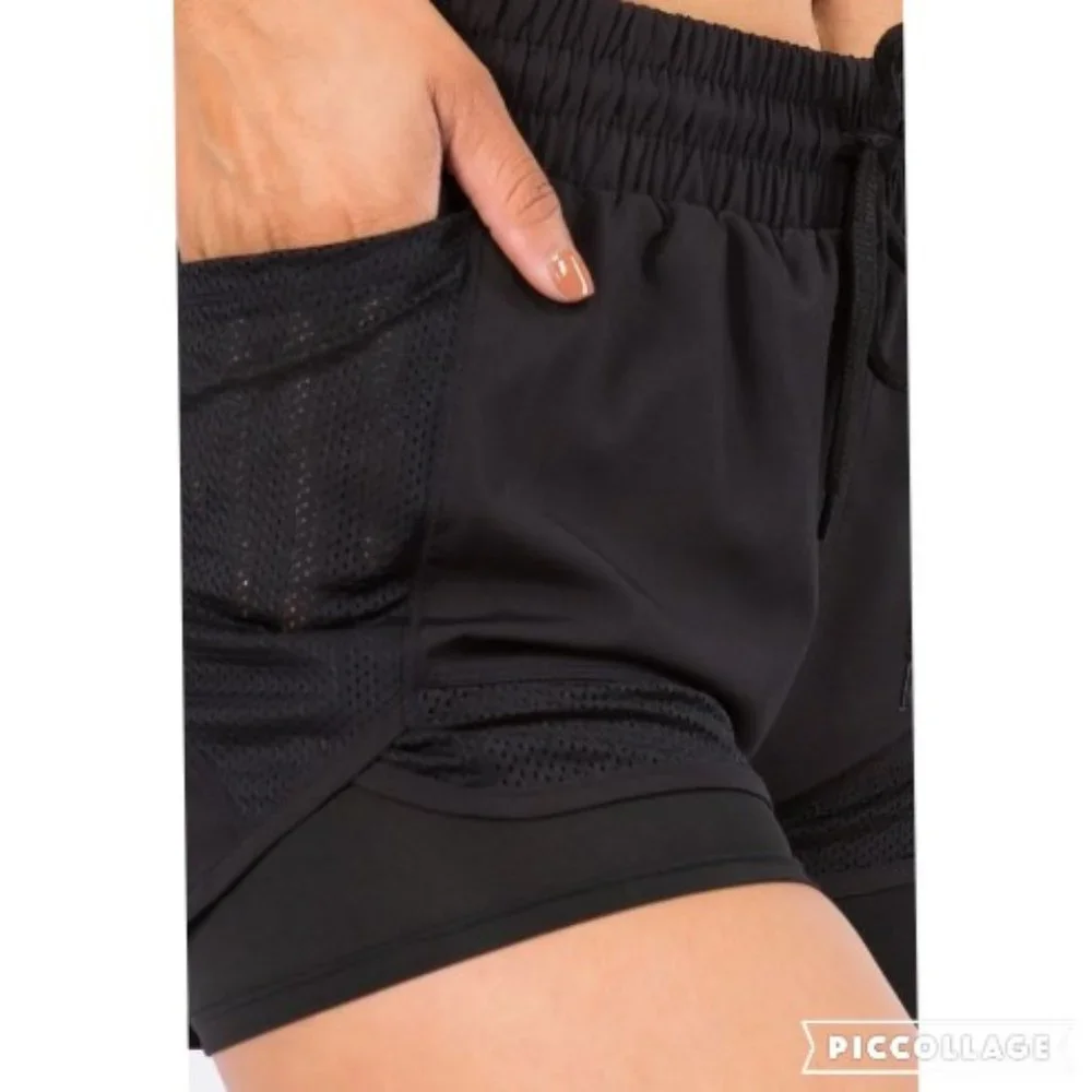 Double layered Running Shorts‎